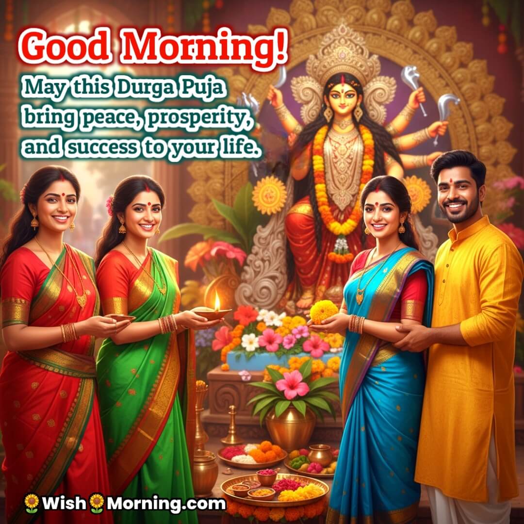 Good Morning Peace Prosperity Success Durga Puja