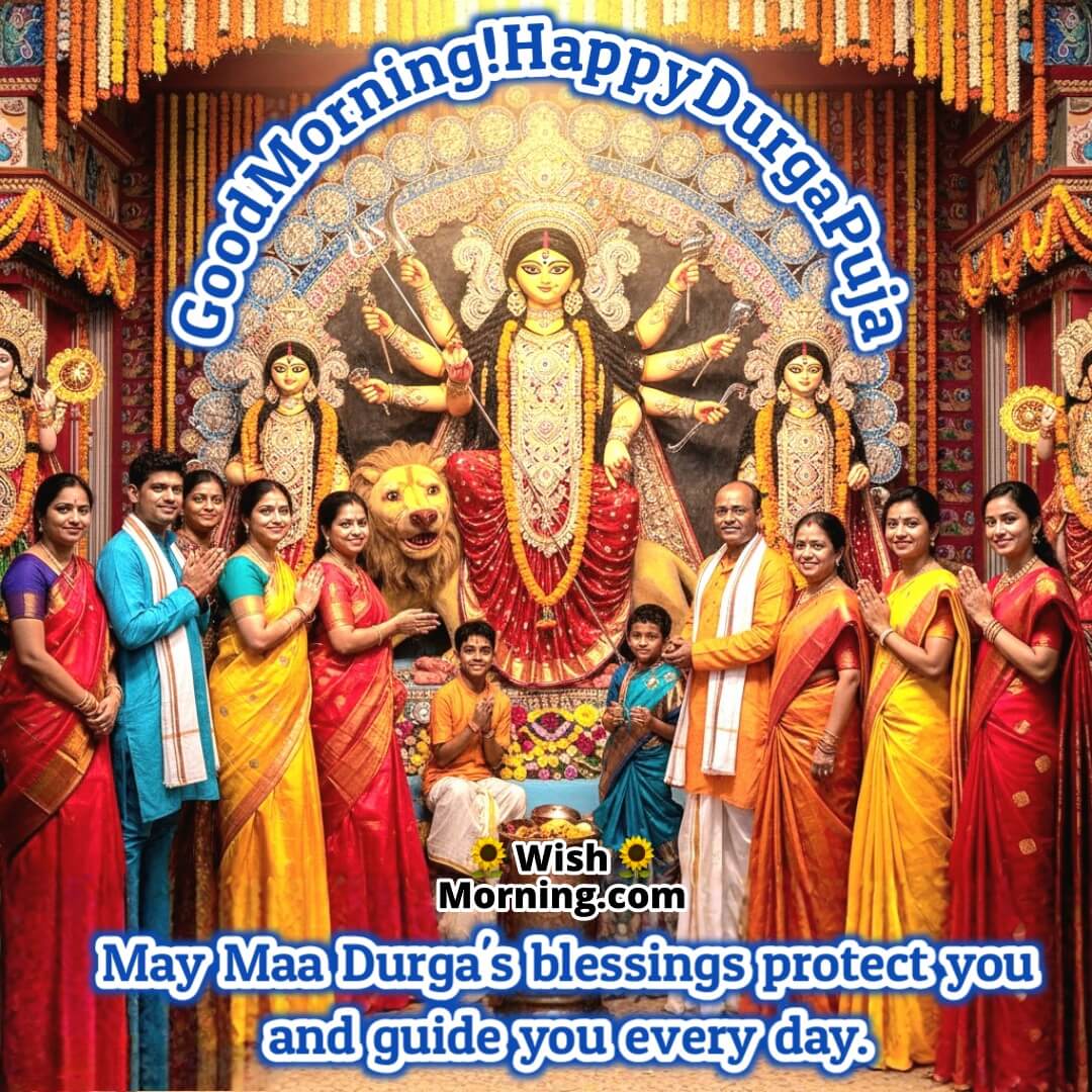 Maa Durga Blessings Protection Morning Durga Puja