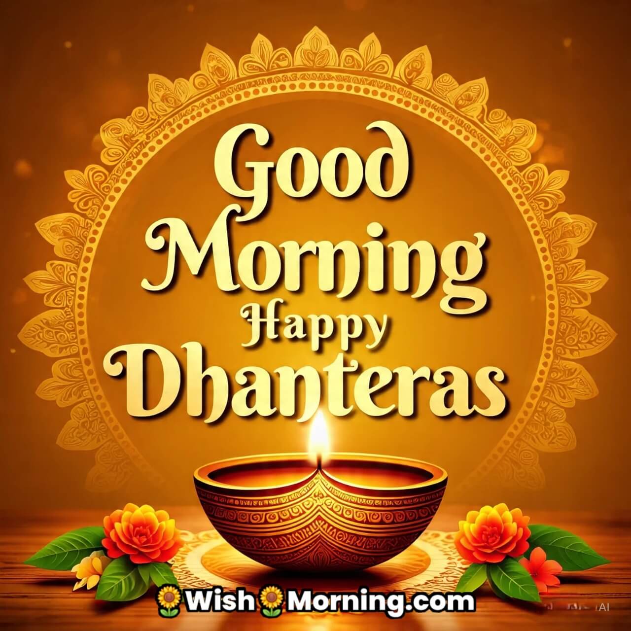 Good Morning Happy Dhanteras Images