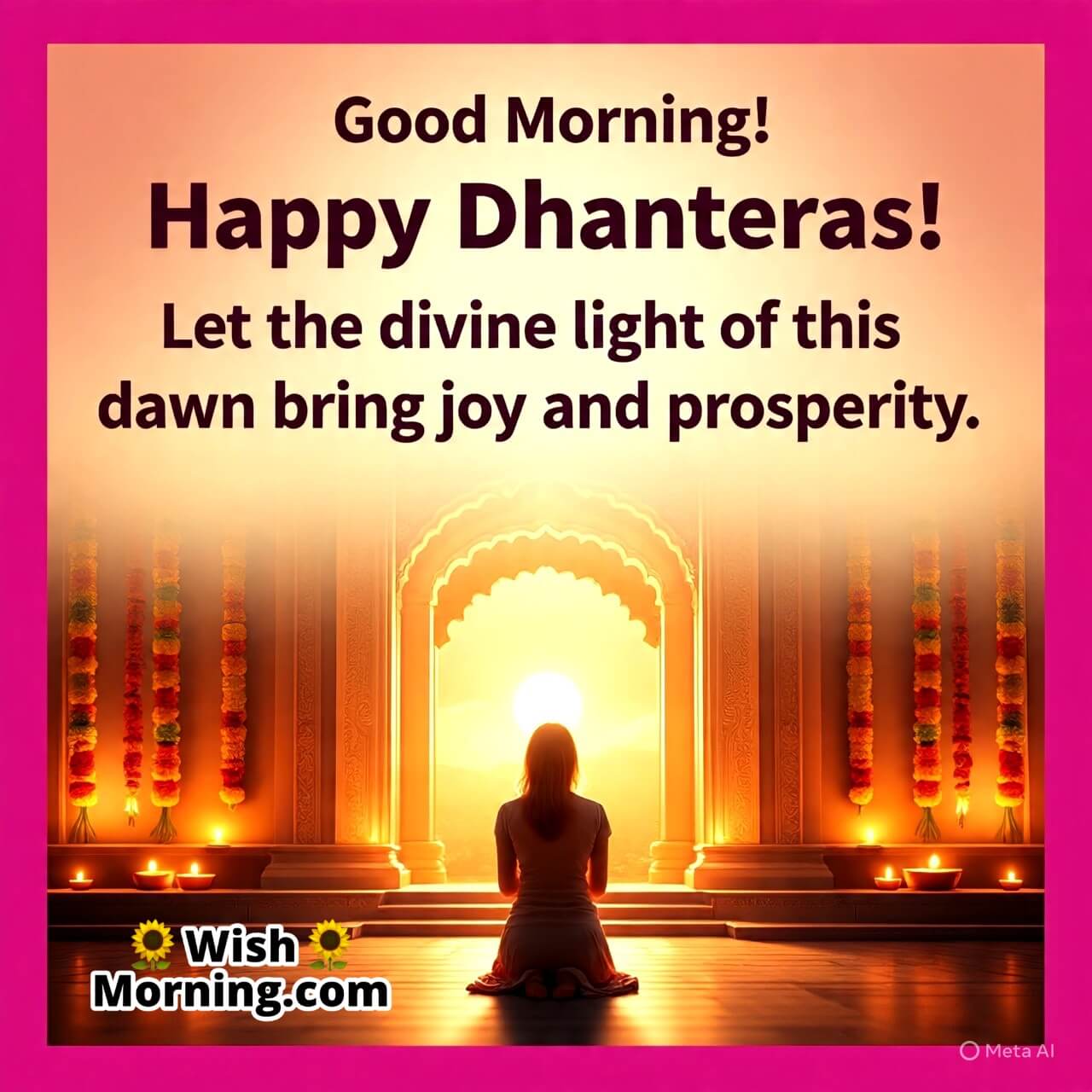 Good Morning Happy Dhanteras Wish Picture
