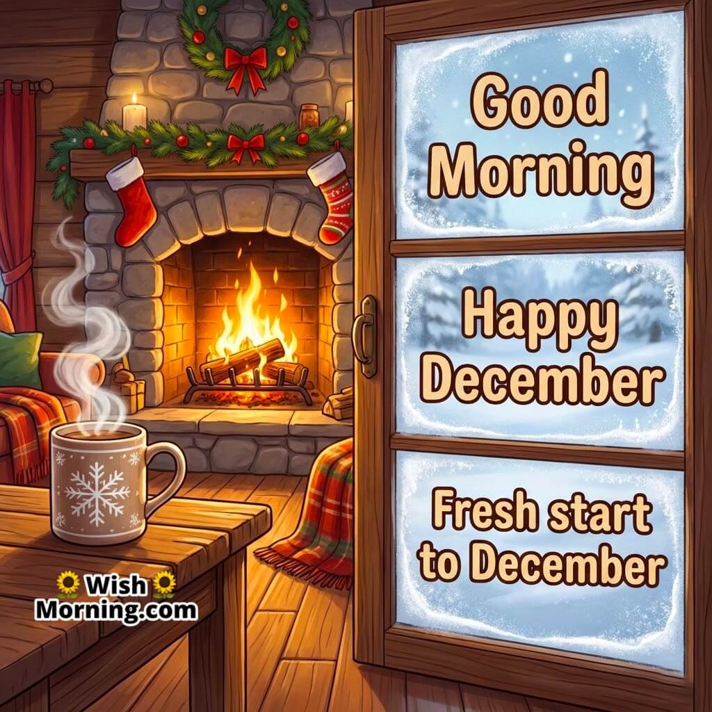 Good Morning Happy December Fresh Start