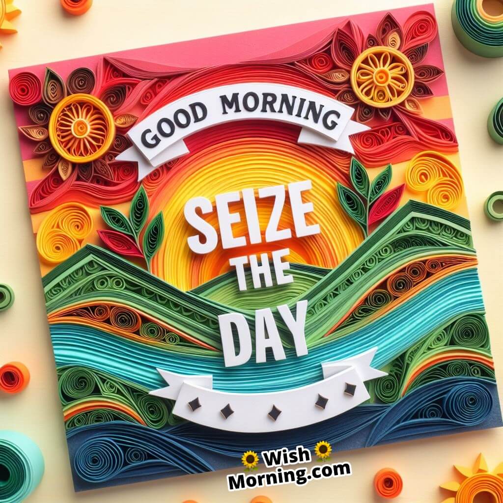 Radiant Morning Quilling Art Design