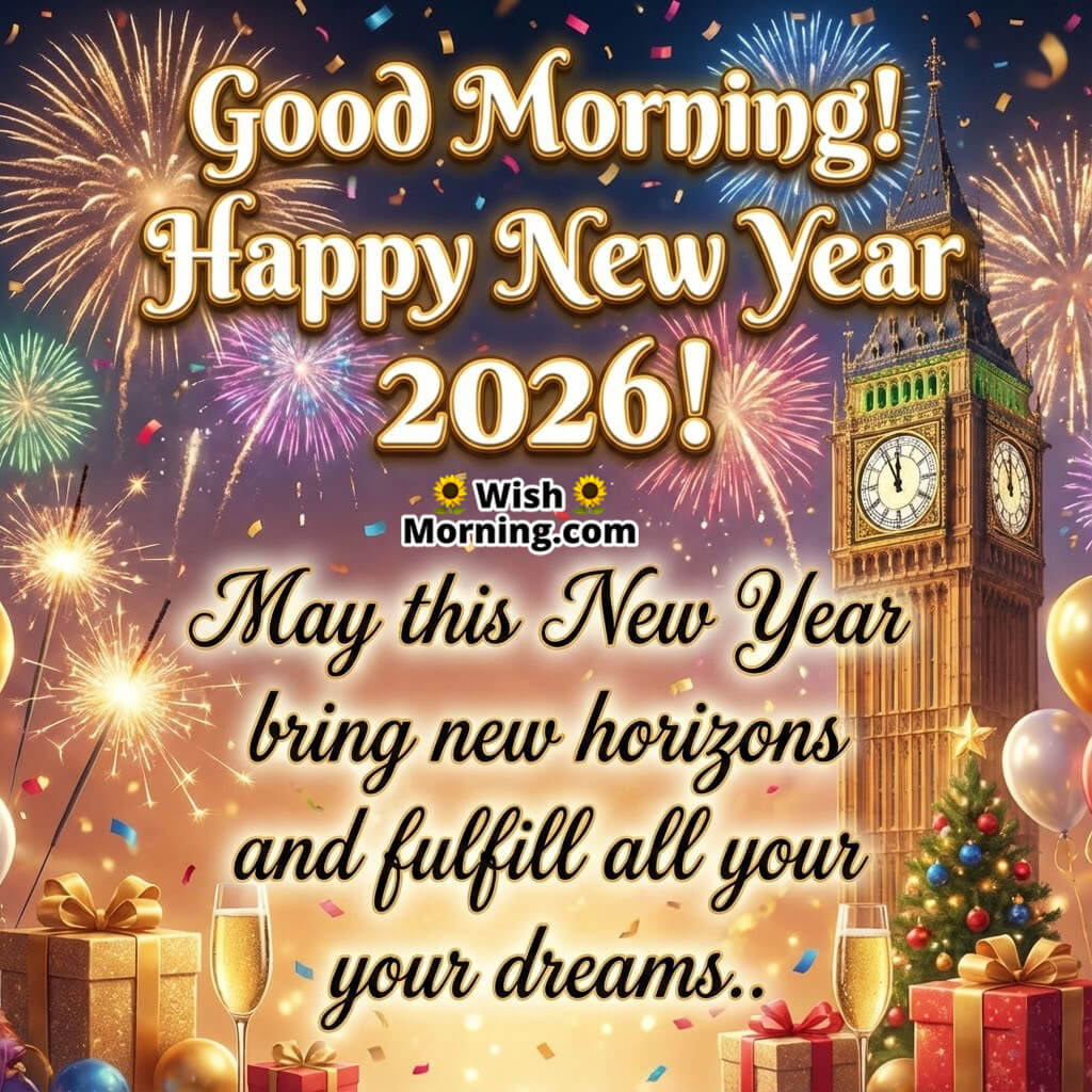 Good Morning And Happy New Year 2026 Dreams