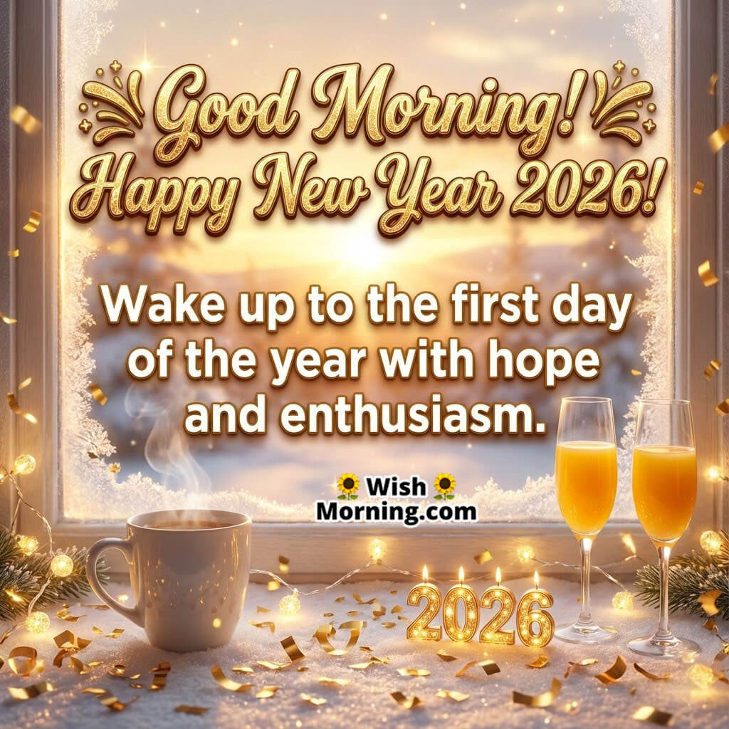 Good Morning First Day Of New Year 2026 Hope