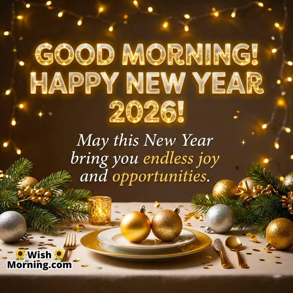 Good Morning New Year 2026 Joy And Opportunities