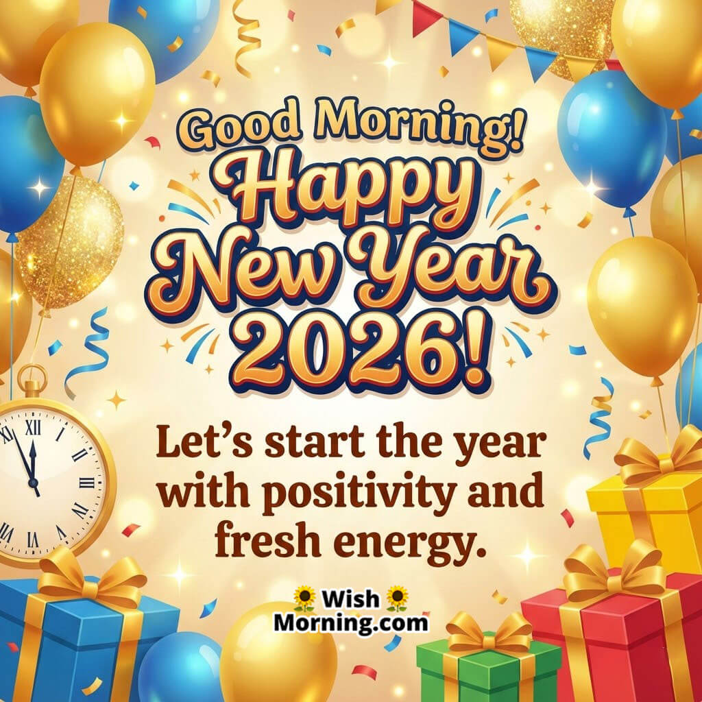 Good Morning New Year 2026 Positive Start