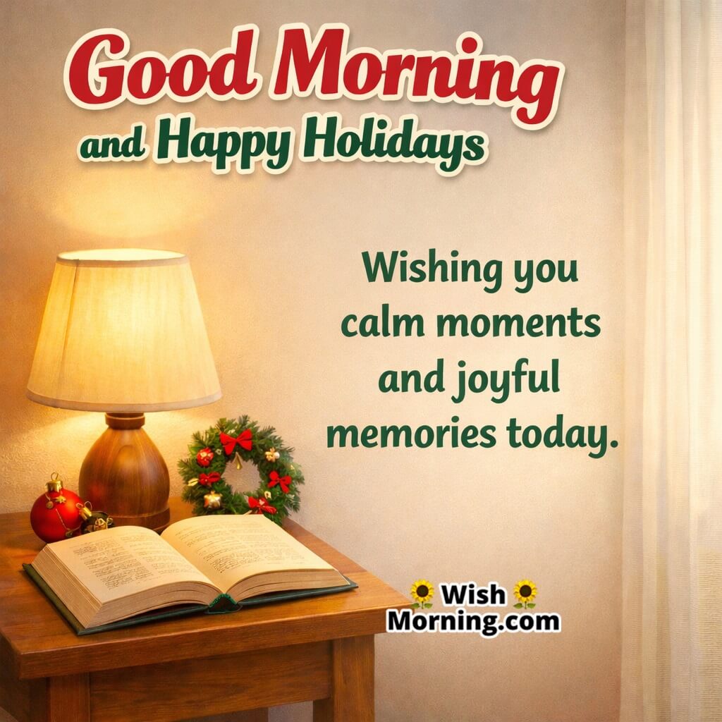 Calm Moments Holiday Blessing image featuring gentle festive glow and peaceful mood symbolizing calm comfort and happy memories.