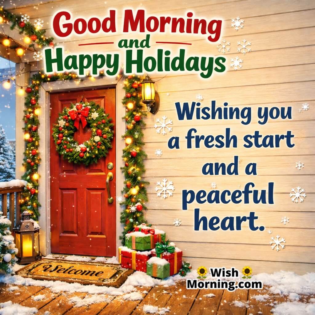 Fresh Start Peaceful Heart Wish image featuring a clean bright holiday morning ambiance symbolizing new beginnings and inner peace.