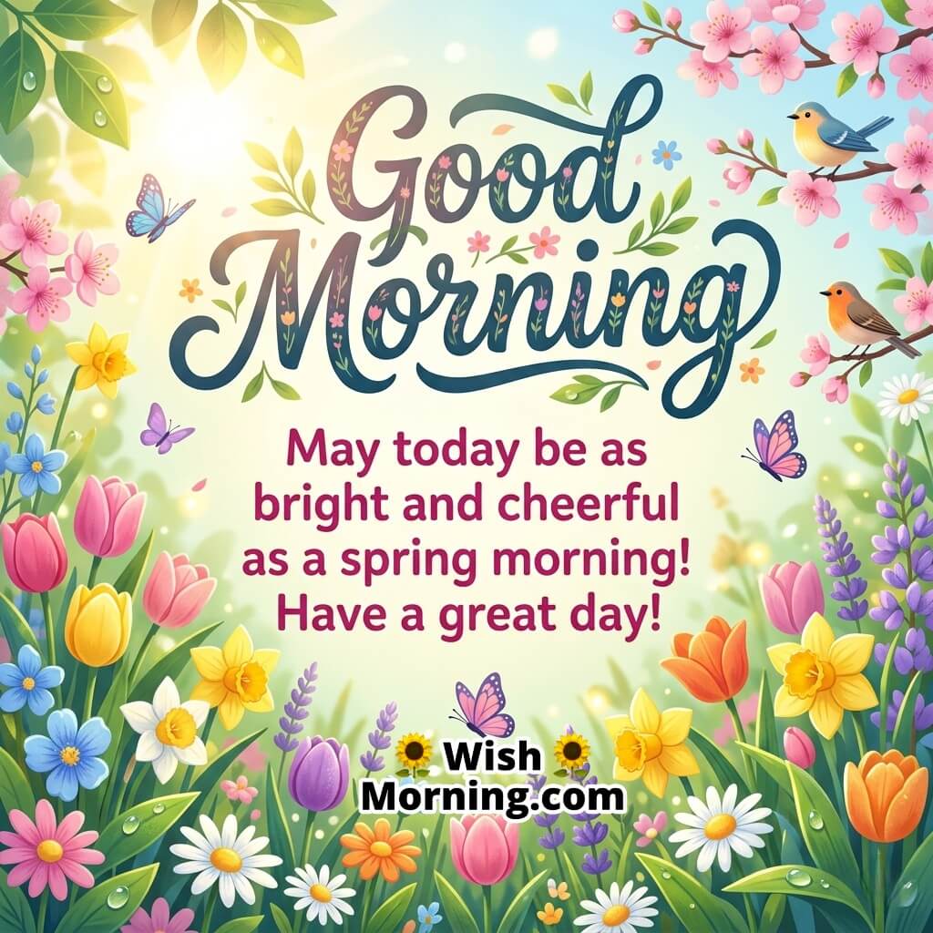 Bright And Cheerful Spring Morning