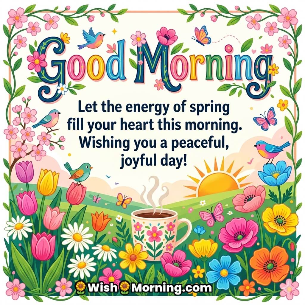 Energetic And Joyful Spring Morning