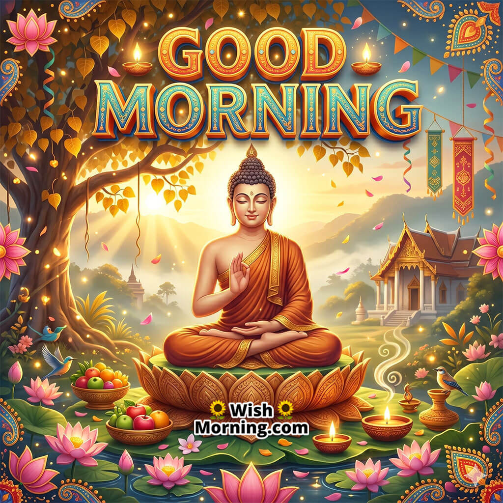 Good Morning Buddha Meditation Morning Image