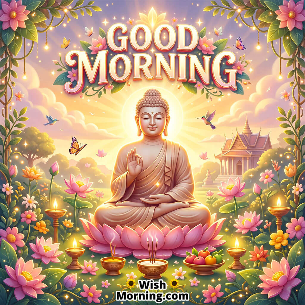 Good Morning Buddha Peaceful Morning Image