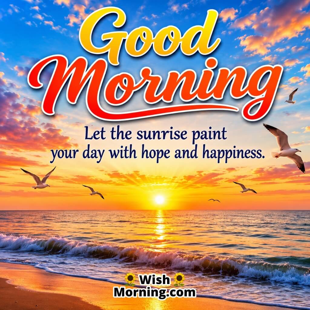 Good Morning Ocean Sunrise Inspiration Quote featuring radiant sun rising above the ocean symbolizing confidence and positivity