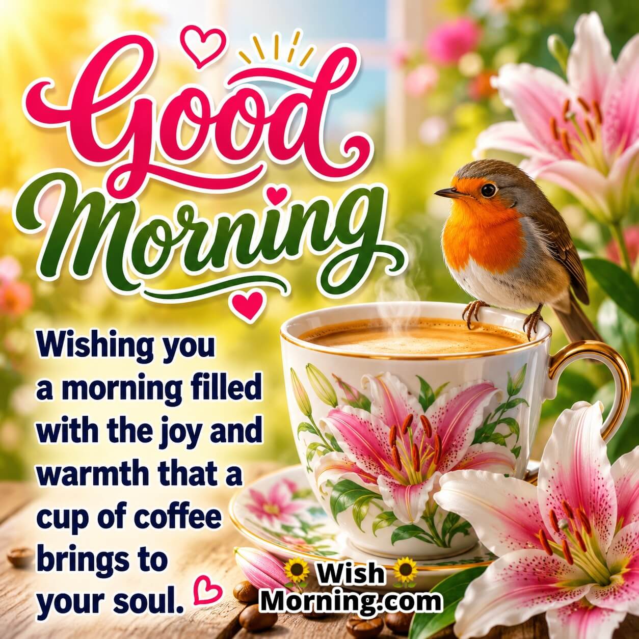 Joyful Morning Coffee Warmth