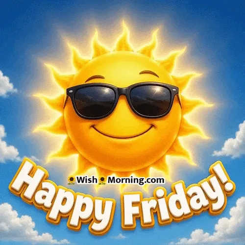 Sun Wearing Shades Friday Gif
