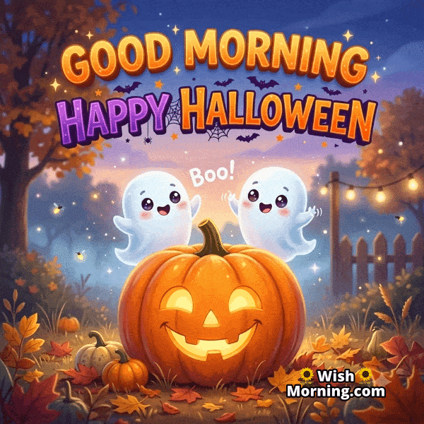 Flying Ghosts Good Morning Gif