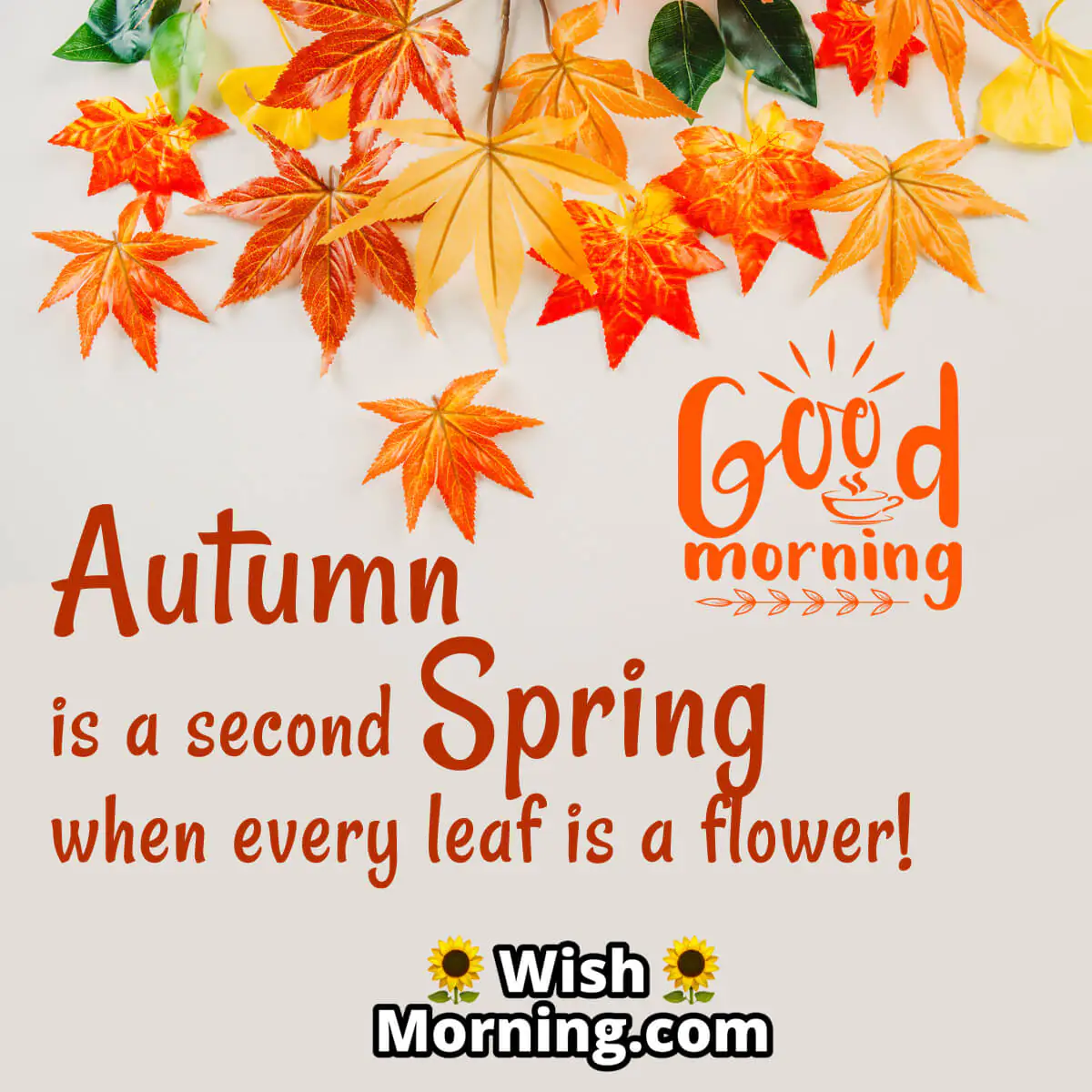 Good Morning Autumn Wish
