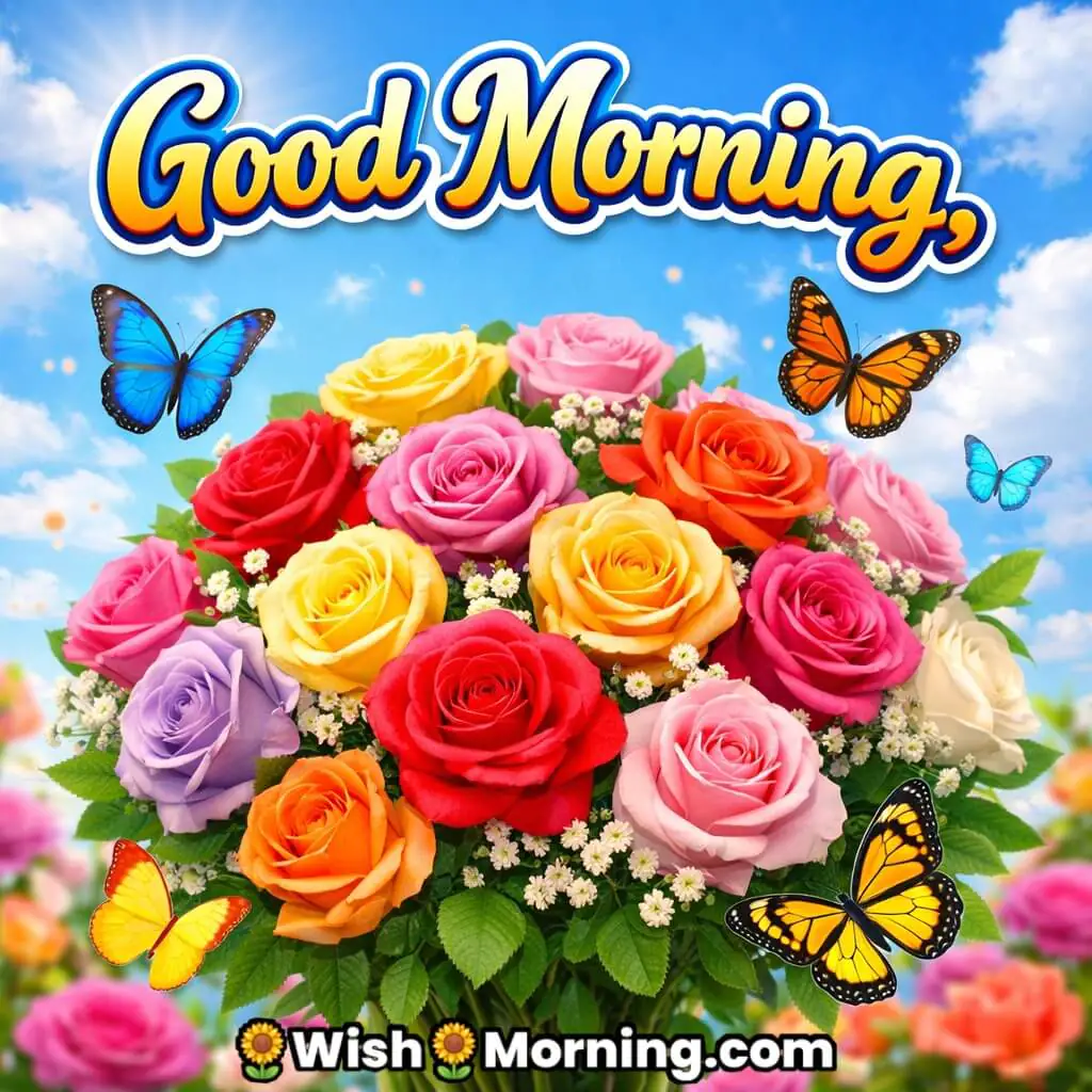 Good Morning Colourful Roses