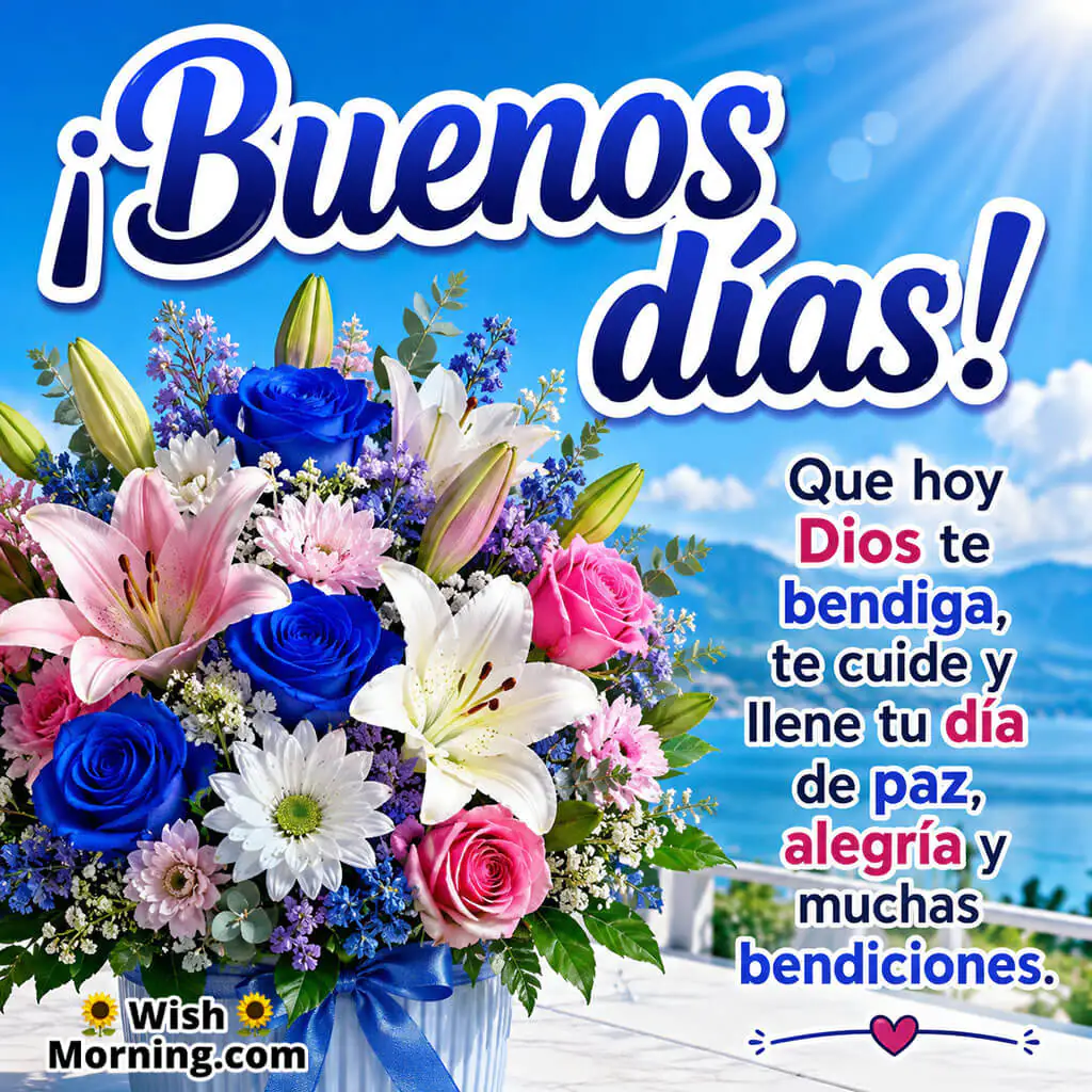 Good Morning Spanish Flowers