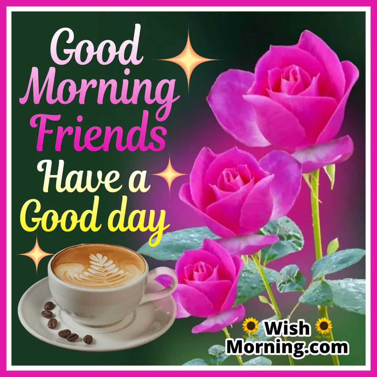 Good Morning Wishes With Roses