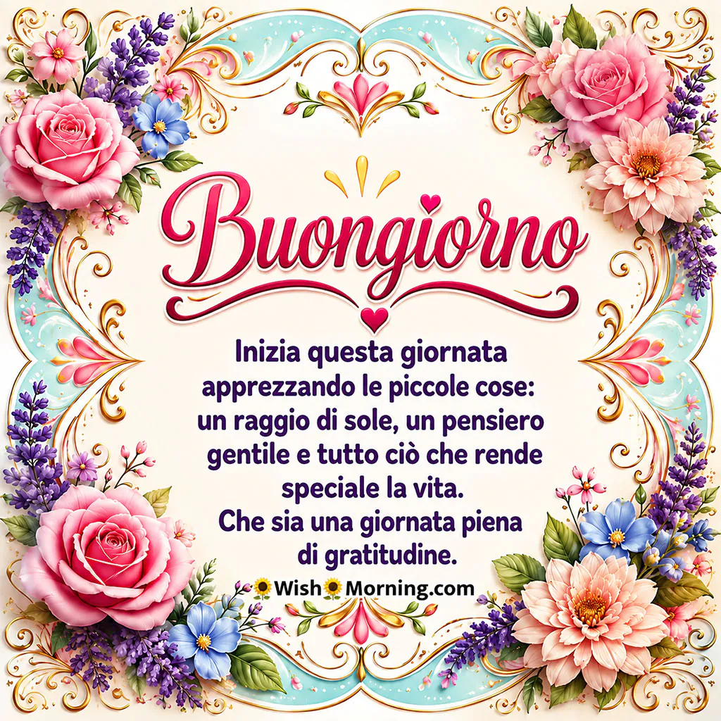 Good Morning Italian Wishes