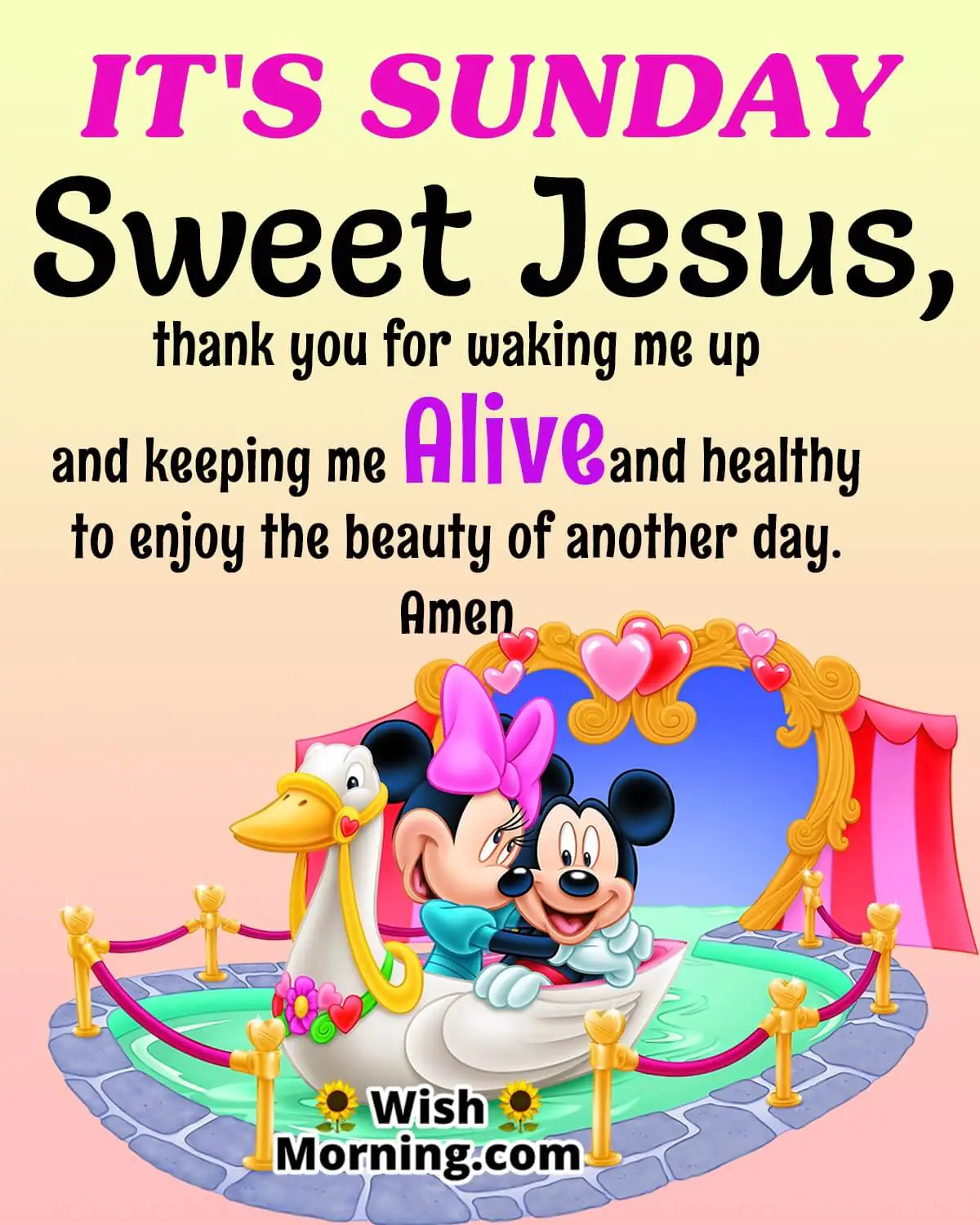 It's Sunday Sweet Jesus