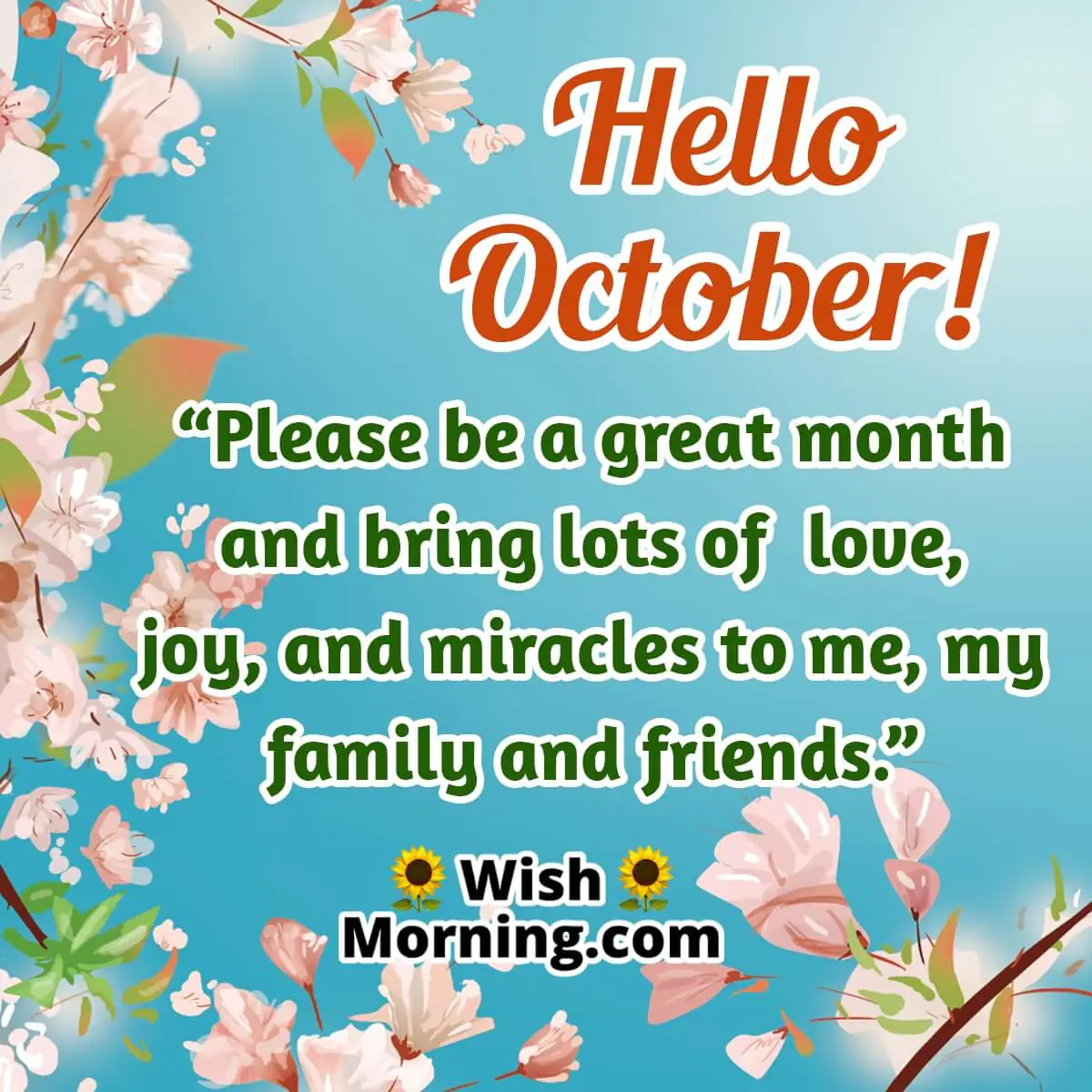 October Month Wishes