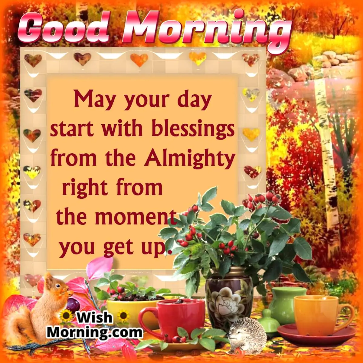 Good Morning Wish Blessing