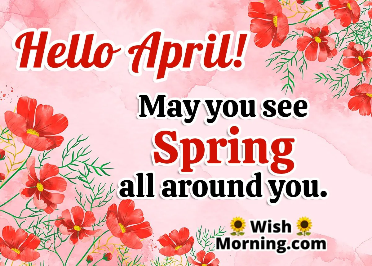 Helllo April Message