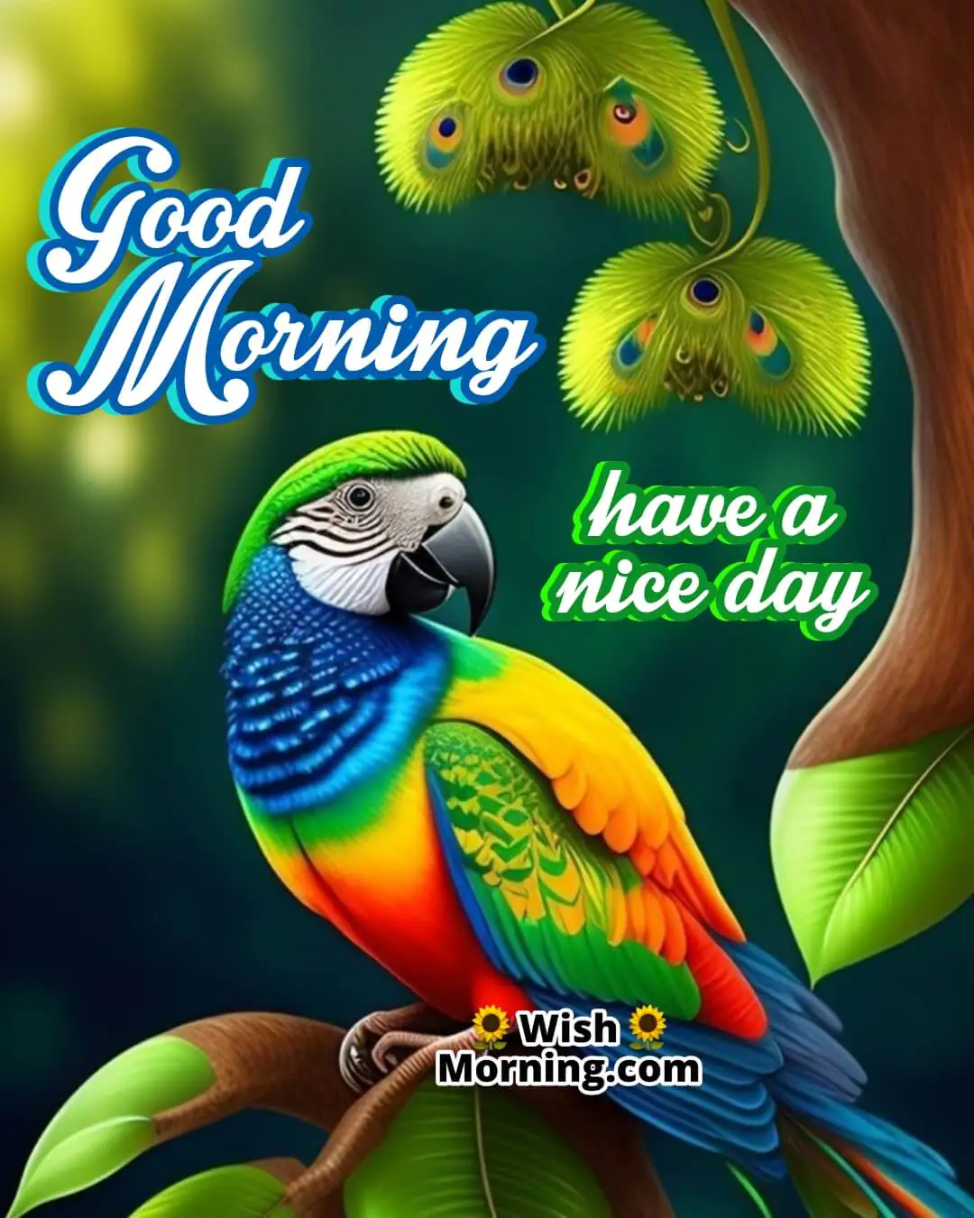 Good Morning Nice Day Parrot