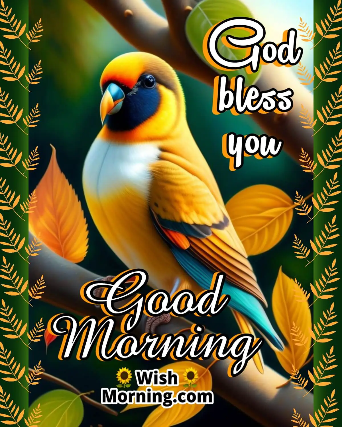 Good Morning Parrot God Bless You
