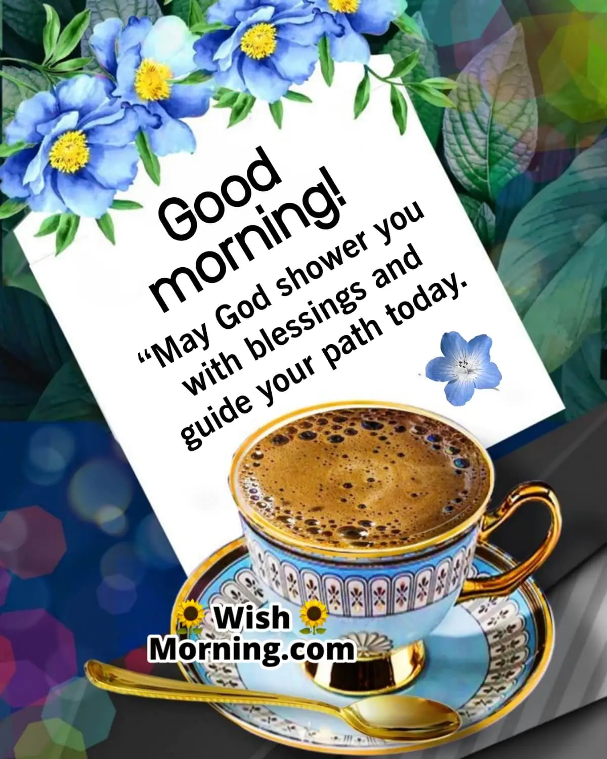 Good Morning Blessing With Coffee