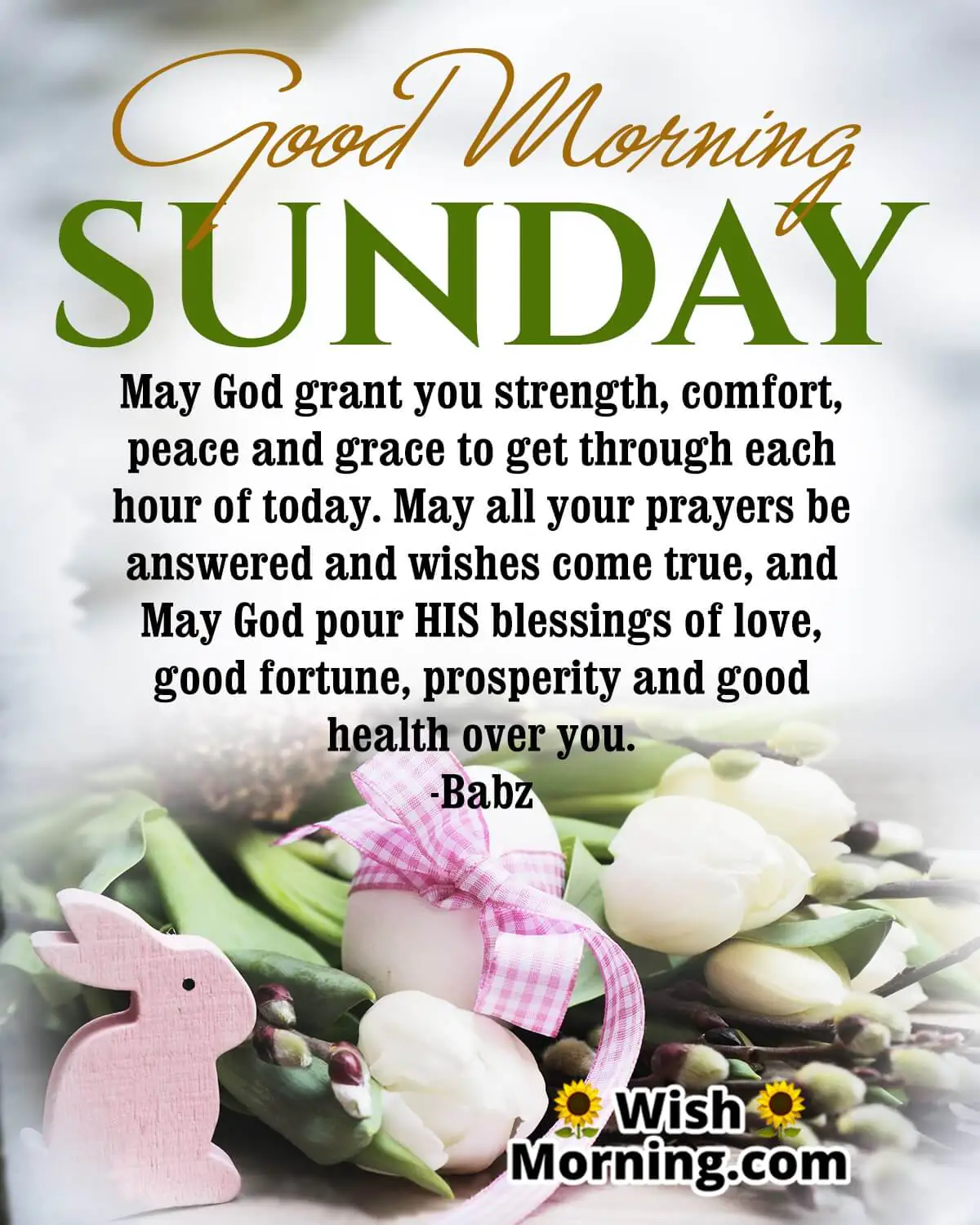 Good Morning Sunday Blessing