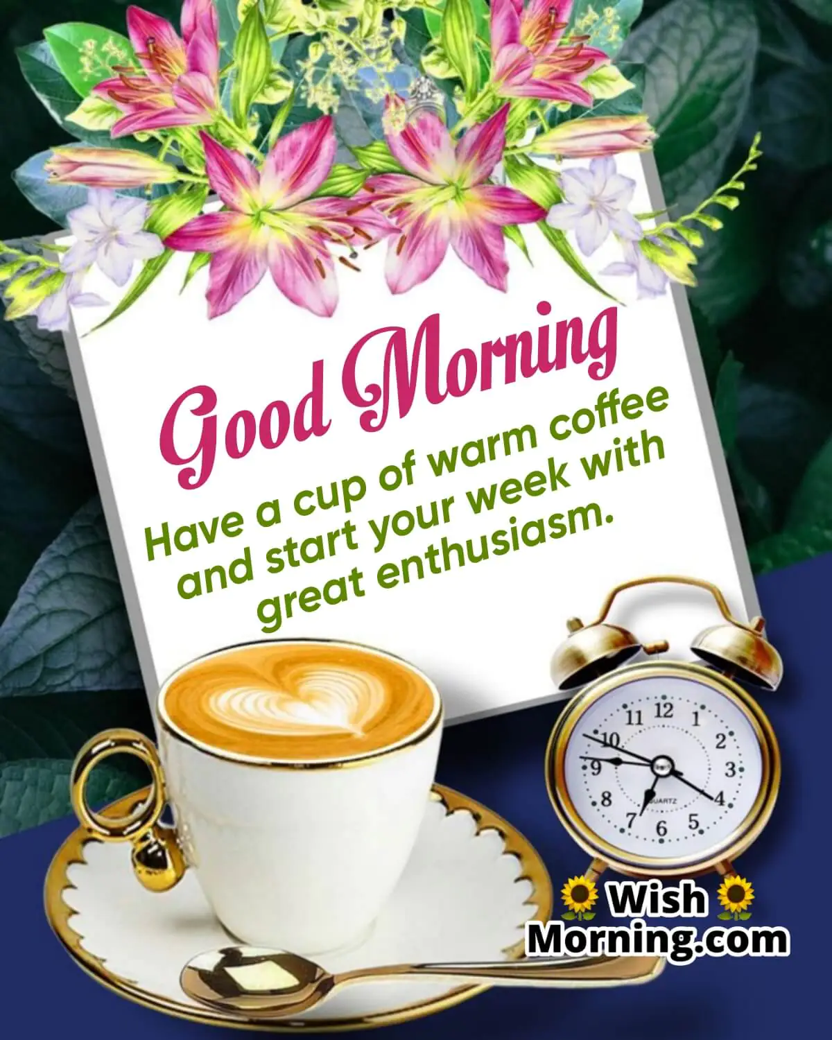 Good Morning With Cup Of Coffee