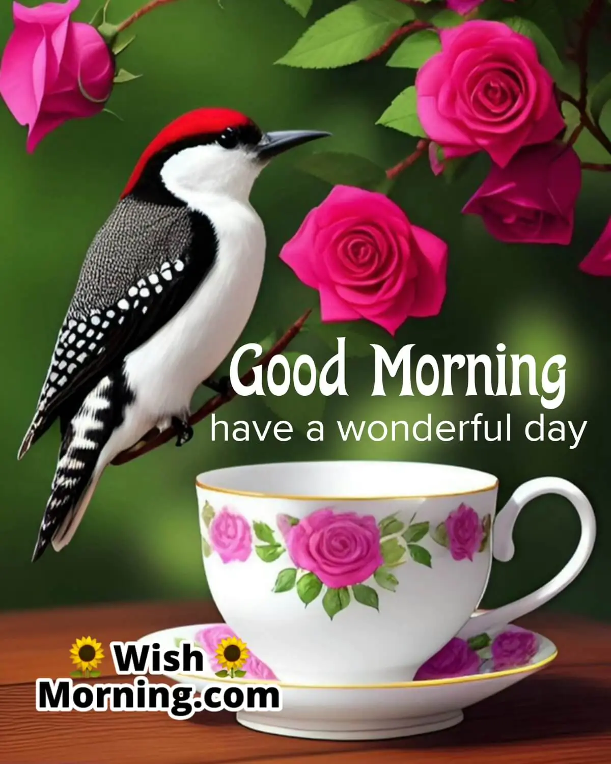 Wonderful Good Morning Bird Image