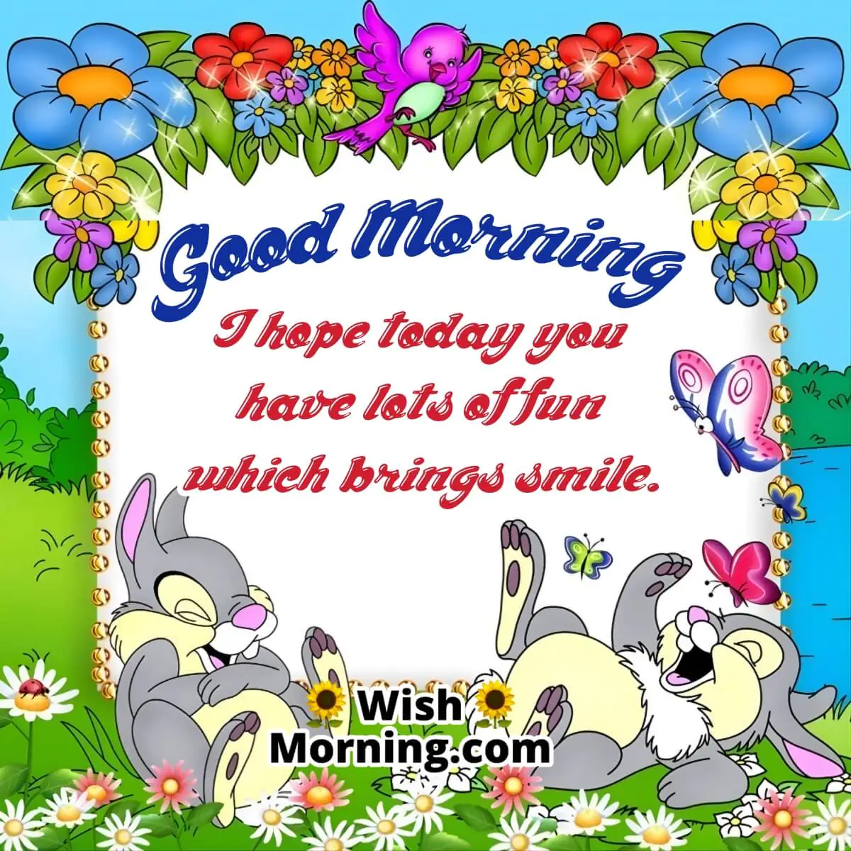 Good Morning Cartoon Animal Wish