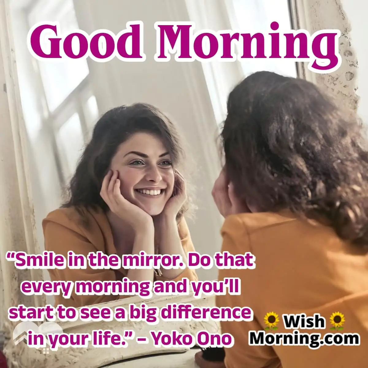 Good Morning Inspirational Smile Quote