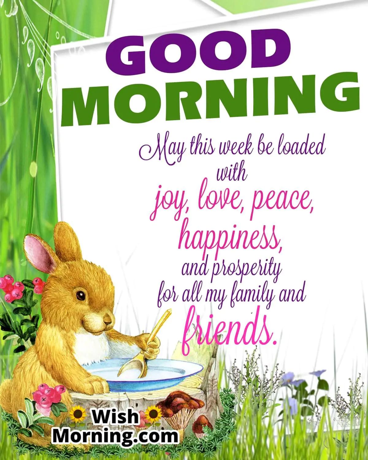 Good Morning Week Wish For Family