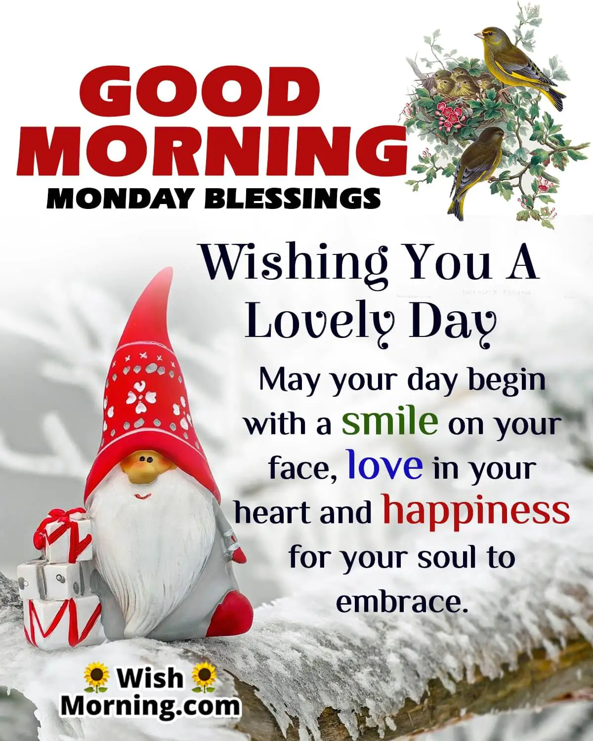 Good Morning Monday Wishing Lovely Day