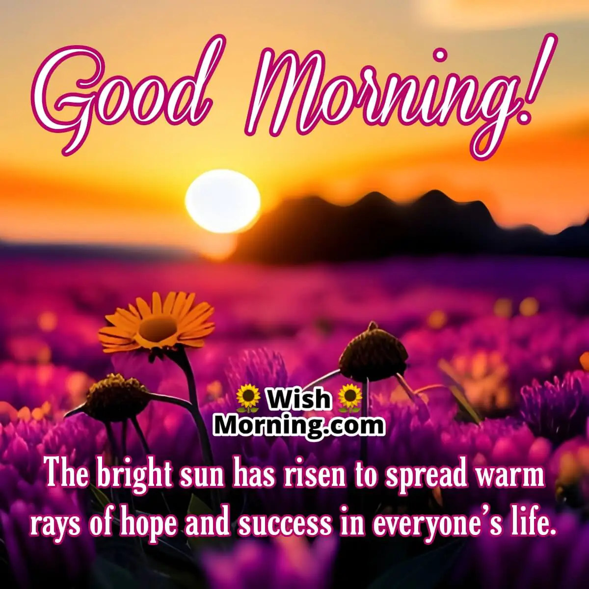 Good Morning Wishes For Bright Success
