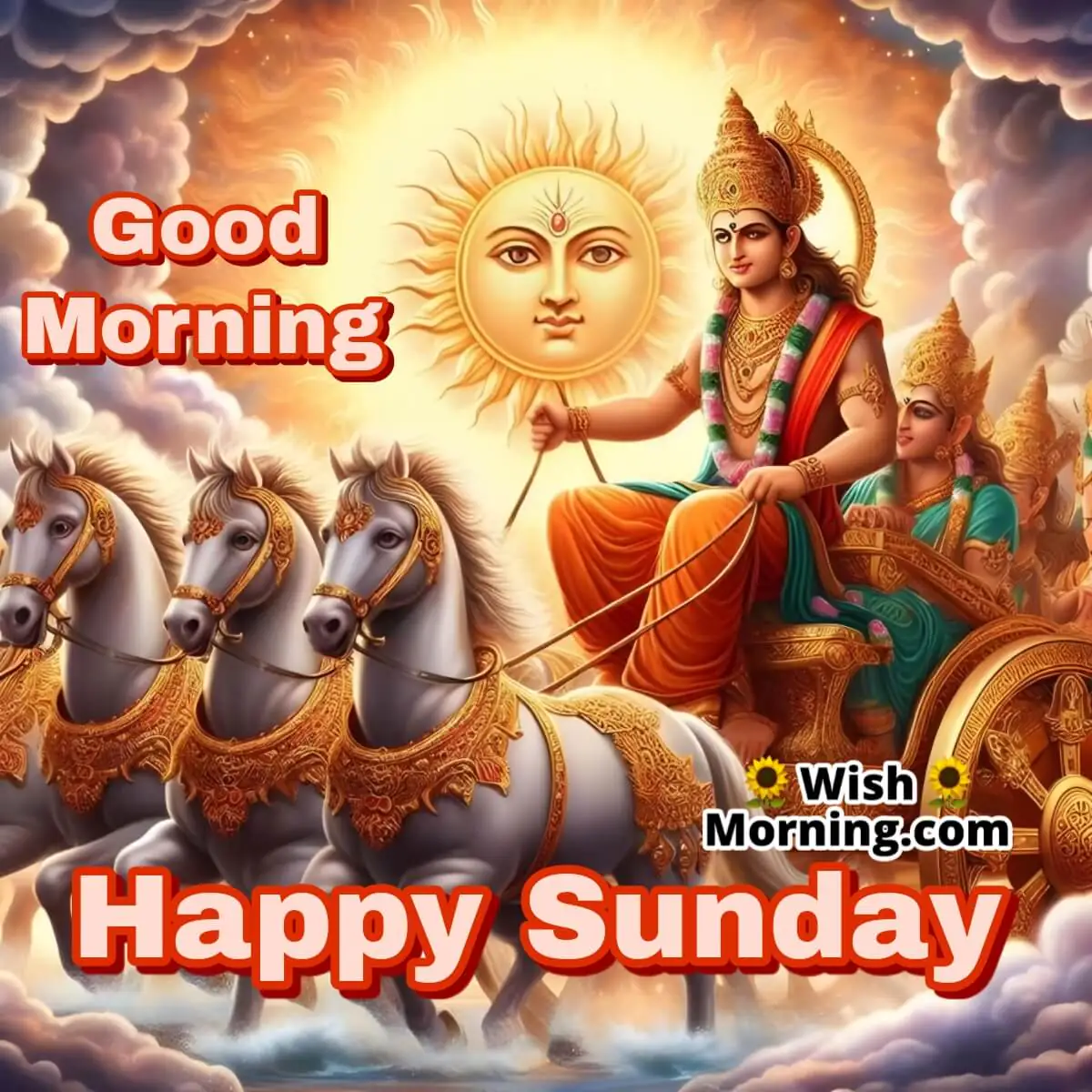 Good Morning Happy Sunday Suryadev Image