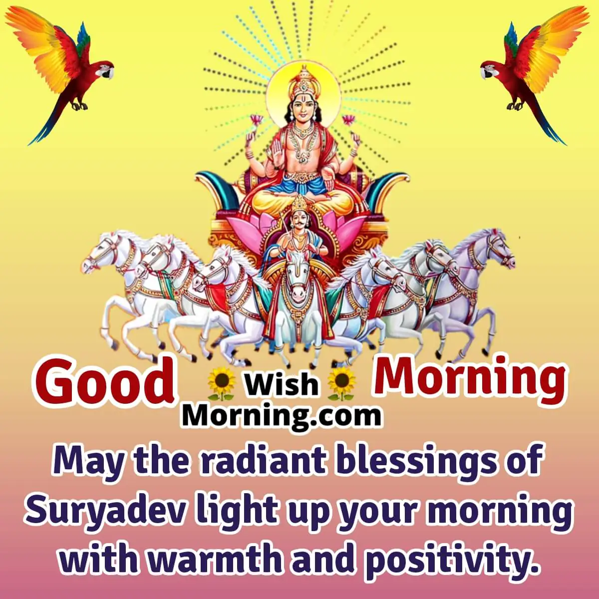 Good Morning Suryadev Blessings