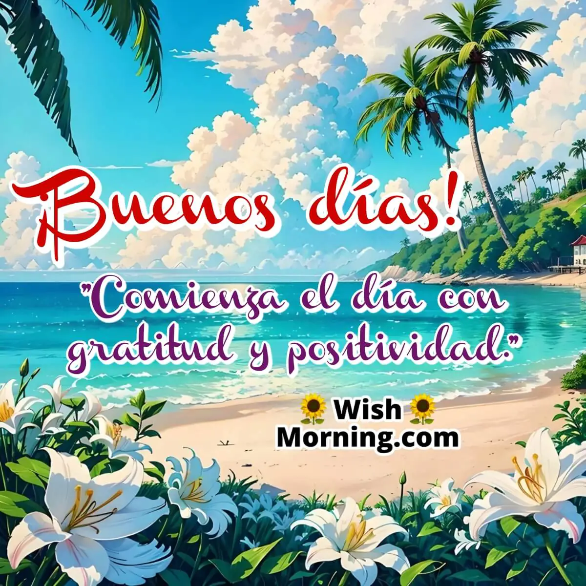 Deseo Positivo De Buenos Días
