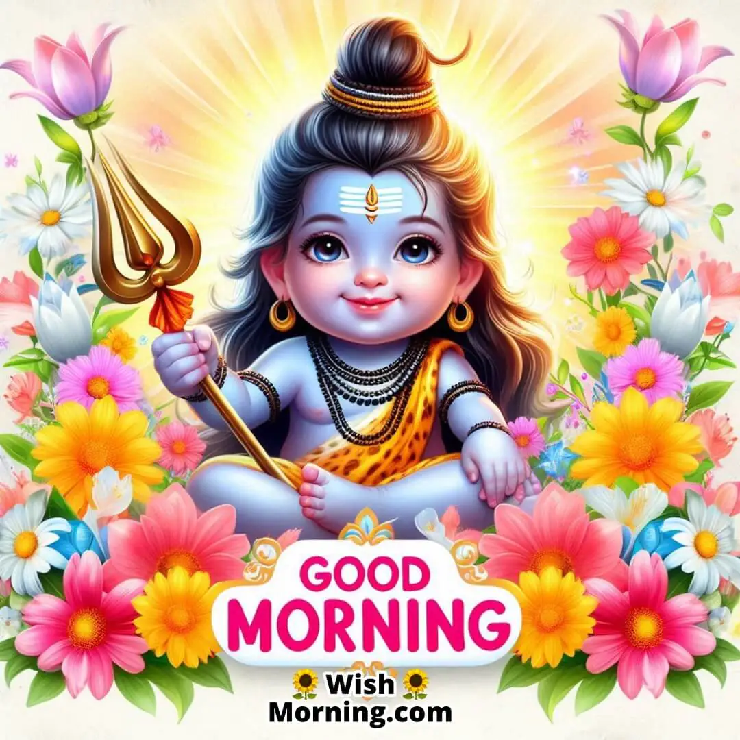 Good Morning Baby Shiva With Trishul