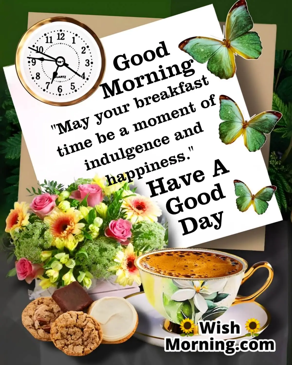 Good Morning Happy Breakfast Time