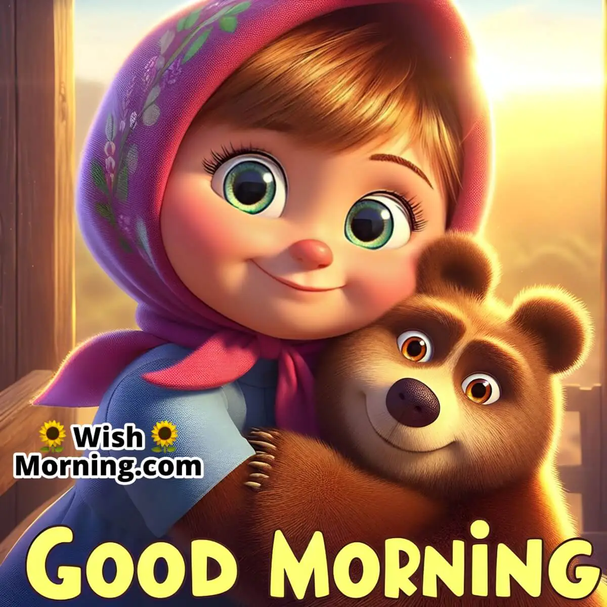 Good Morning Masha Hug Bear