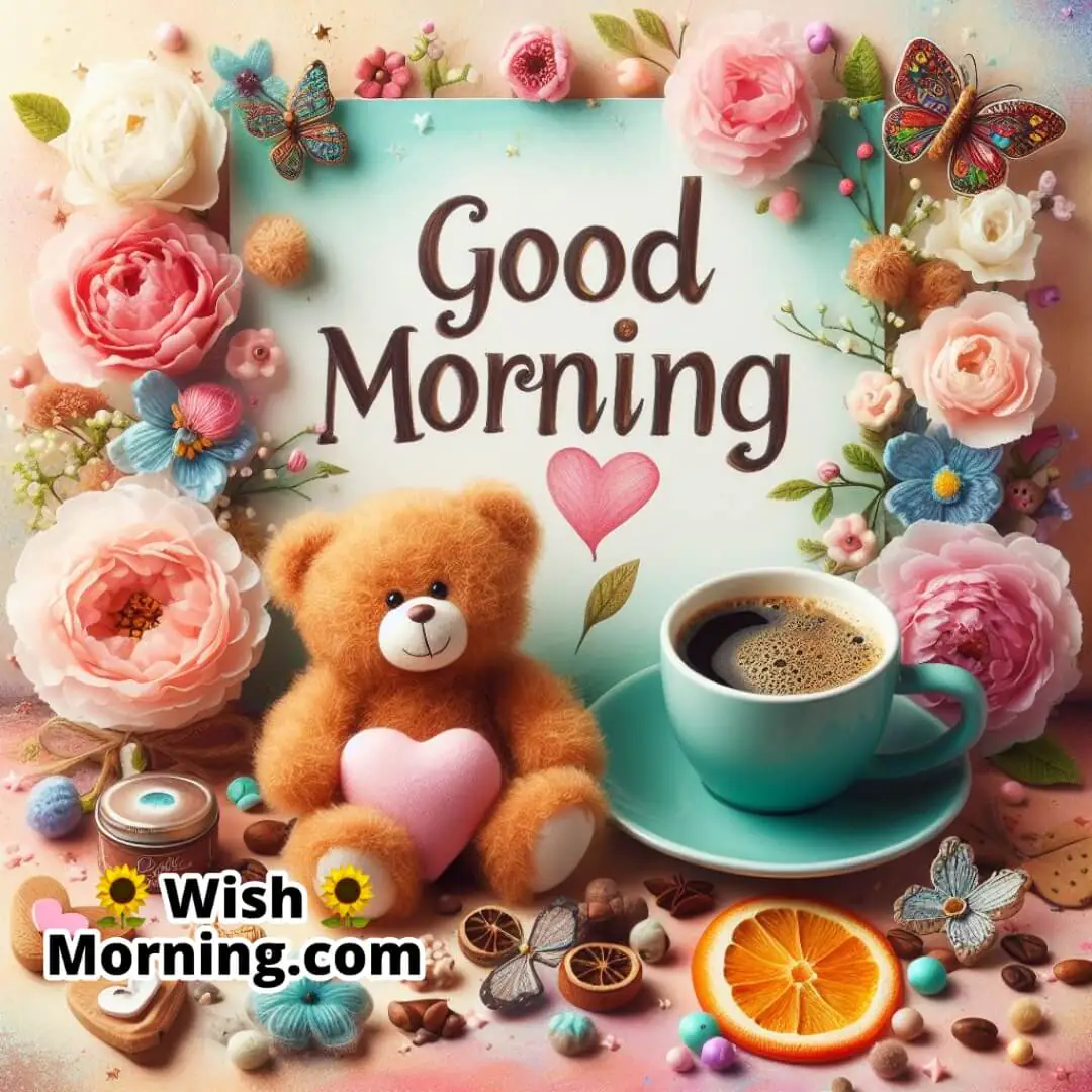 Good Morning Teddy Greeting Card