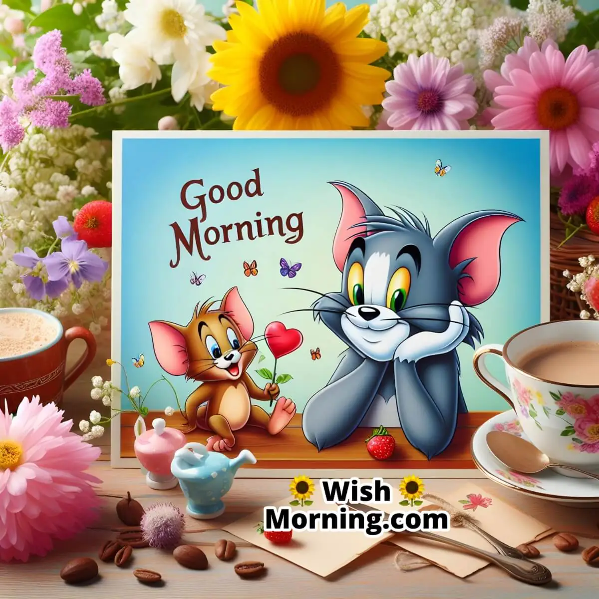 Good Morning Tom And Jerry Pictures