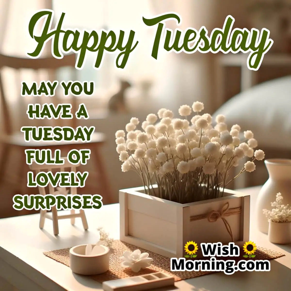 Happy Tuesday Wish Card