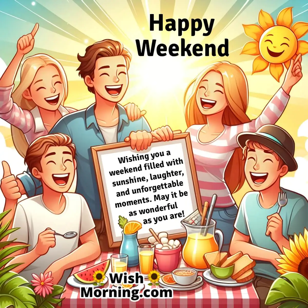 Wonderful Happy Weekend Greeting